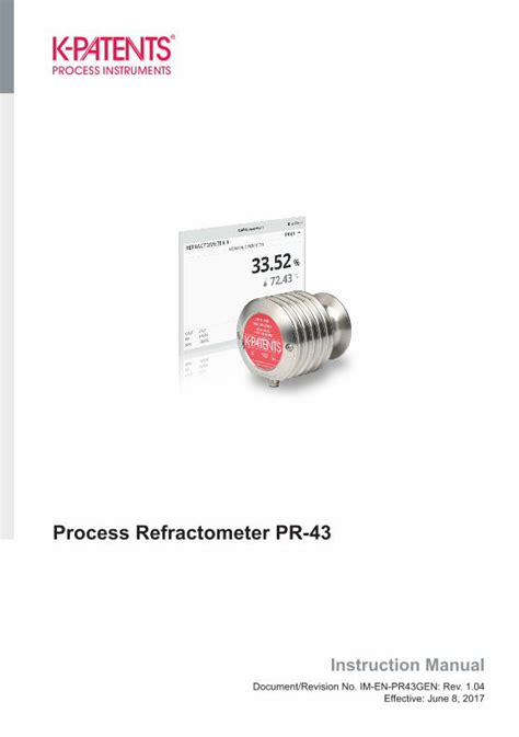 refractometer pr-43-ac|pr 43 software manual.